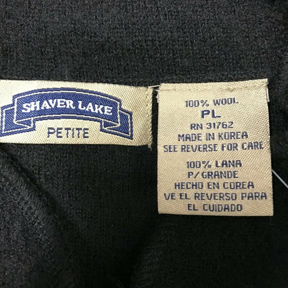 Shaver Lake Wool Zip Up Black Insulated Jacket PL - Picture 5 of 7